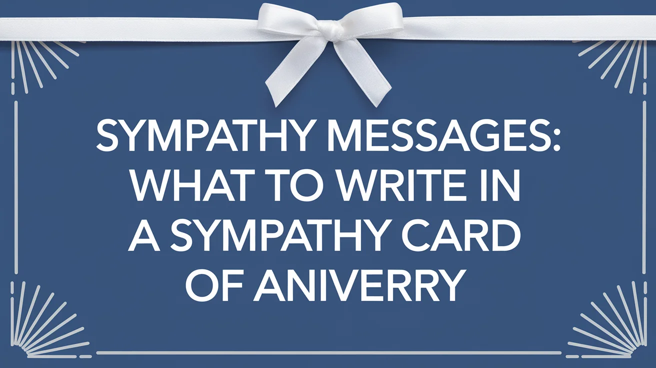 What to write in a sympathy card